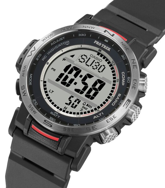 Horloge CASIO PROTREK Heren PRW-35-1AER Analoog Behuizing Saffier Zwart Bracelette Roestvrij staal Staal Boucle déployante Etanchéiteiten 10 BAR