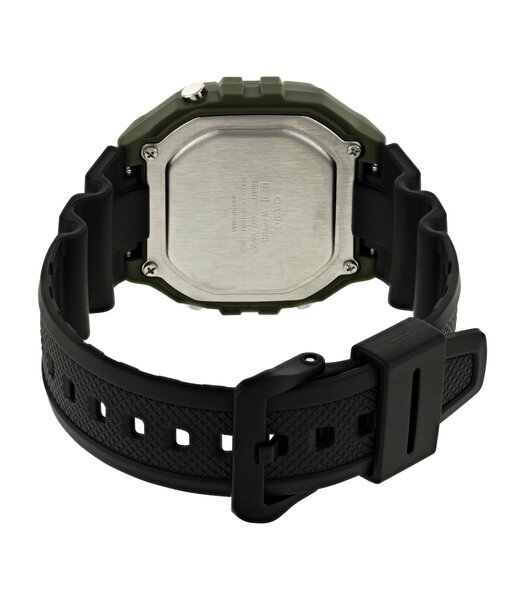 Montre CASIO CASIO COLLECTION Homme W-218H-3AVEF Digital Cadran Acrylique Noir Bracelet RESINE Noir Boucle ardillon Etanchéité 5BAR