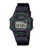 Montre CASIO CASIO COLLECTION Homme W-220H-1A3VEF Digital Cadran Acrylique Vert Bracelet Résine Noir Etanchéité 5BAR