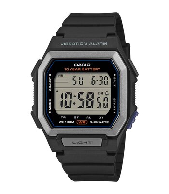 Montre CASIO CASIO COLLECTION Unisexe W-738H-1AVEF Digital Cadran Résine Noir Bracelet Résine Noir Etanchéité 10 ATM