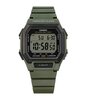 Horloge CASIO CASIO COLLECTION Unisex W-738H-3AVEF Digitaal Behuizing Hars Zwart Armband Hars Khaki Waterdichtheid 10 ATM