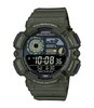 Horloge CASIO CASIO COLLECTION Heren WS-1500H-3BVEF Digitaal Behuizing Acryl Zwart Bracelette Hars Groen Etanchéiteiten 10BAR