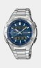 Horloge CASIO RADIO CONTROLLED WATCHES Heren WVA-M650D-2AER Analoog-digitaal Behuizing Mineraal Blauw Armband Roestvrij staal Staal Boucle déployante